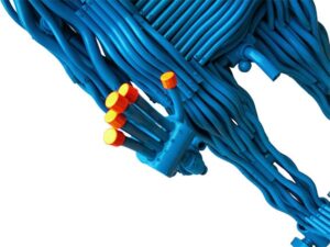 EL HOMBRE AZUL , THE BLUE MAN BY MIGUEL MUÑOZ MARTINEZ PINTOR Y ESCULTOR